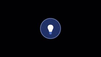 ideas negocio icono 2d animación en alfa canal transparente antecedentes video