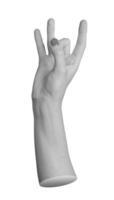 hand gesture with the thumb holding down the middle finger, the number 8 eight in sign language, photo