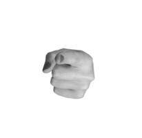 finger pointing directly, isolated on a white background. This professional gesture conveys choice, photo