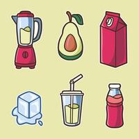 sets of juice good for design vector