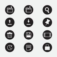 set of web development icons good for symbol, logo, element design vector