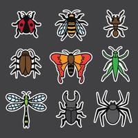 set of bug good for sticker, pattern design, element design, etc vector