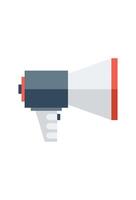 simple megaphone icon for design vector