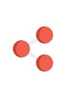 simple share icon for documents vector