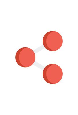 simple share icon for documents