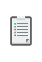 standardized checklist icon for design vector
