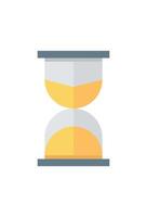 simple hourglass icon for time. timer symbol vector