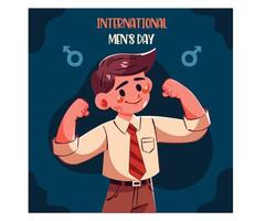 Design for Happy International Men's Day vector