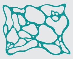 Abstract biomorphism bubble shape line pattern backgroun layout wallpaper poster texture print art vector