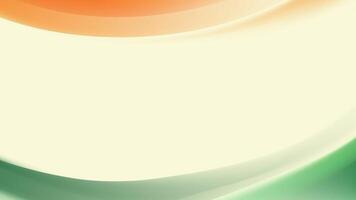 Abstract Green Orange Curved Lines Background vector