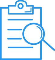 Quality Evaluation checklist Control Icons. simple image of a man checking a product wrapped in a box vector