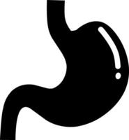 Stomach Icon. Simple isolated illustration of a stomach or gaster. Fit for medical application button. vector