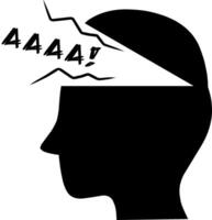 Panic disorder. Psychology and mental icons set in a flat design. Thin outline icons pack. Mental health. vector