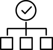 Editable organization chart icon. Perfect for web and app interfaces, presentations, infographics, etc vector