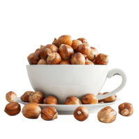 Hazelnuts in a Cup AI-Generativ png