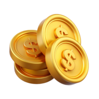 gold coins isolated png