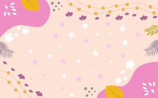 beautiful floral and natural abstract pattern background vector