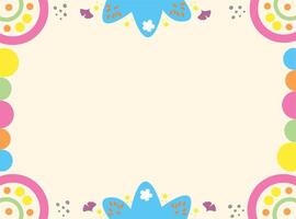 abstract background with cute and colorful frames vector