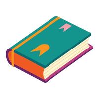 Books with bookmarks vector