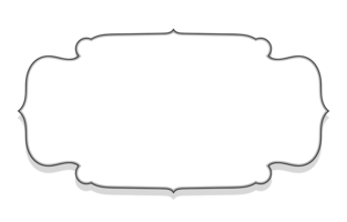 Vintage frame on empty space Floating frame and shadow for inserting text png