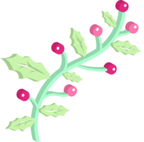 A branch with berries and leaves on it png
