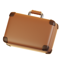 3d rendering beach icon concept. 3d render suitcase png