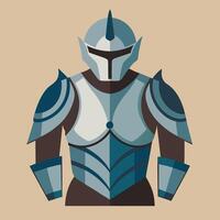 A knight in armor on a brown background vector