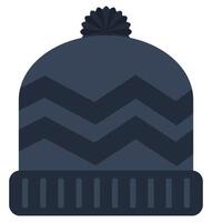 Winter hat icon isolated on white background. vector