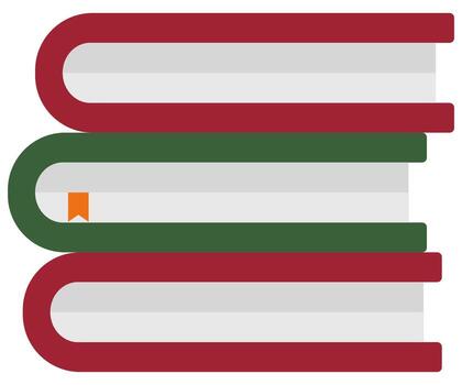 Stack of book icon isolated on white background. vector