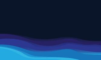 Animated blue gradient curve wave. Abstract background of water waves, moving colorful liquid. vector