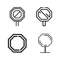 Stop Sign for Traffic Control Projects vector
