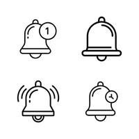 Notification Bell for Web and App Design vector