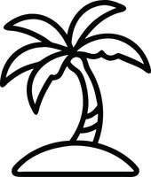 Simple Palm Tree for Beach Logos vector