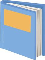 Educational reading book element vector