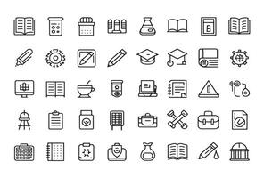 Study material icon essential for success vector