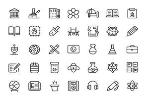 Study material icon makes studying efficient vector