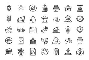 Sustainable design focuses on environmental impact vector