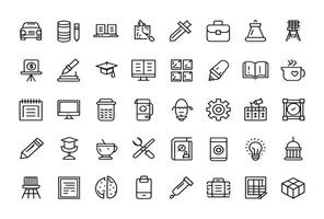 Study material icon helps boost productivity vector