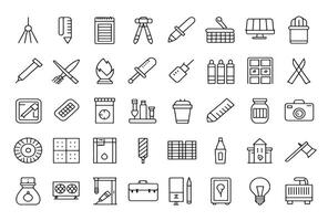 Supplies Icon for Efficient Workspace Setup vector