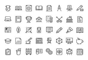 Study material icon for focused learning vector