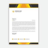 Minimal simple and abstract Letterhead template design, Elegant and clean modern business letterhead template. for your business, modern abstract letterhead design with clean solid color shapes vector