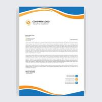 Clean corporate letterhead template design, Modern letterheads design template, Professional company letterheads template for business and project. vector
