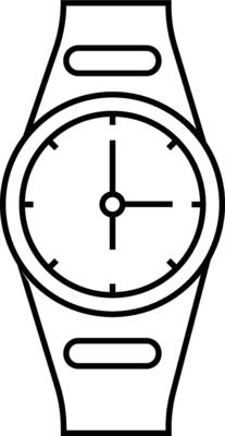 Watch icon hand watch timer