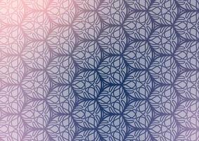 Abstract blue pattern line art geometry background vector