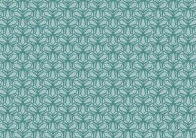 Geometric green line pattern abstract art background vector
