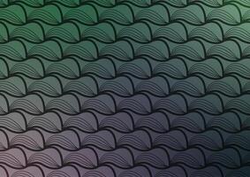 Green line wave pattern art abstract background vector