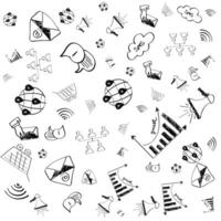 Pattern of business and finances vector