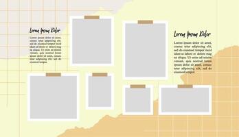 Creative Template Collage Frames for photo vector
