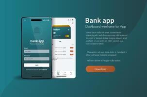 Mobile Banking and Financial Management UI Design vector