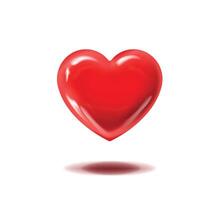 Heart shape. Red Valentine's heart. vector